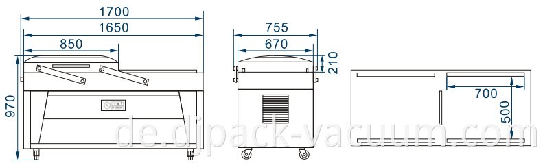 DZ-700-2SB Doppelkammer-Vakuumverpackung